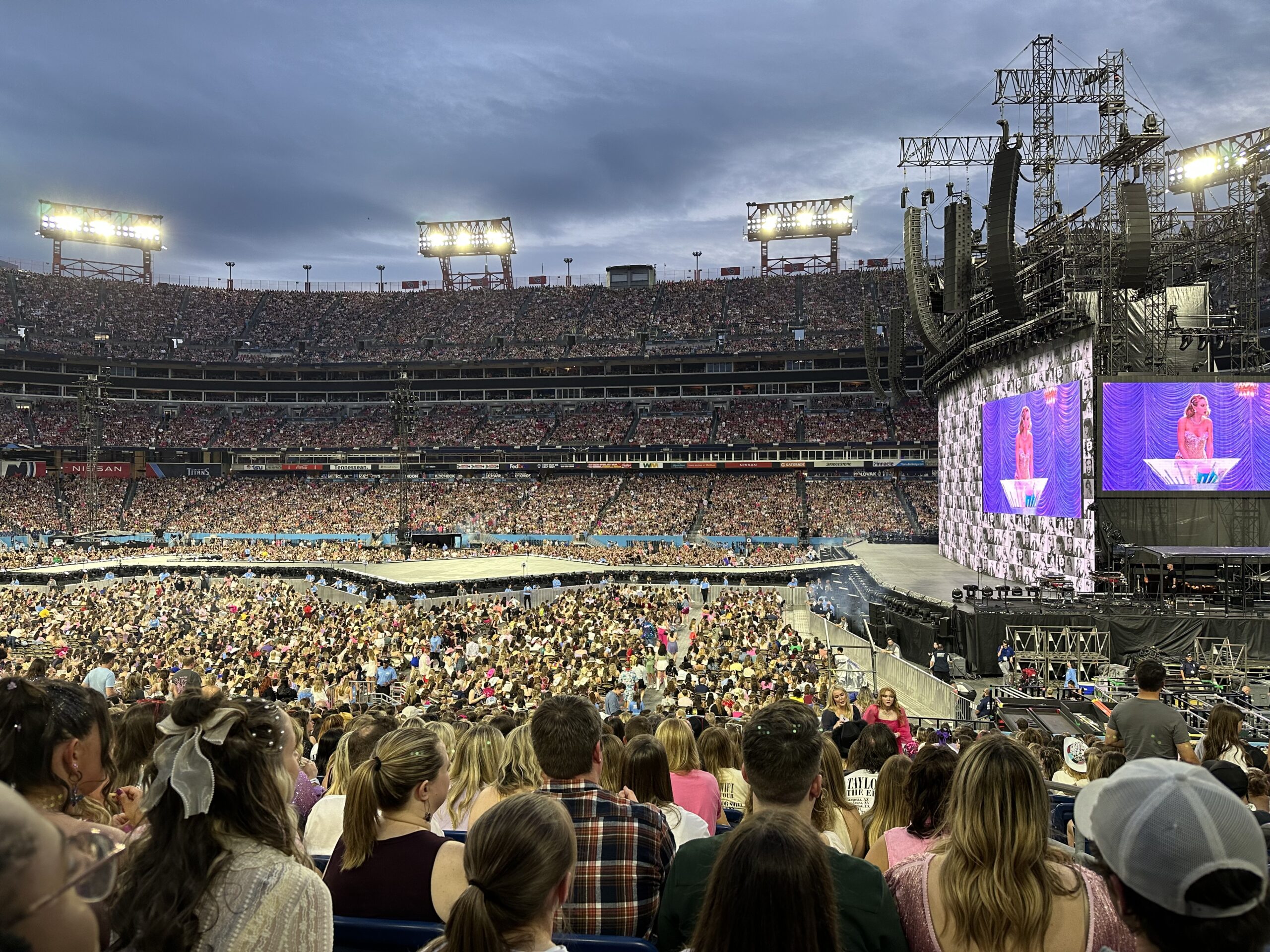 Photo of the crowd from Taylor Swift Eras tour